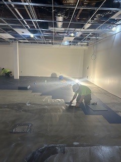 Flag room ceiling flor work Flag room ceiling flor work